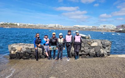 El equipo de Optimist del Club de Mar Radazul completa una semana de intenso trabajo en Lanzarote