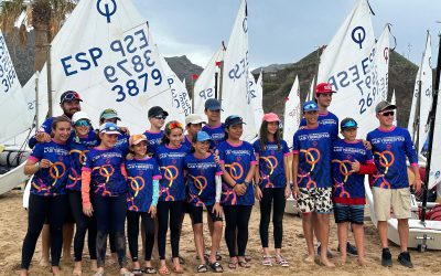 Dos podios para el Club de Mar Radazul en la Tenerife Optimist Regatta