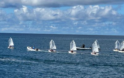 El equipo de Optimist del Club de Mar Radazul gana experiencia en la Regata Internacional de Halloween