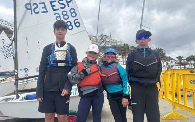 Regatistas del Club de Mar Radazul, en Jóvenes Promesas 2025 Clase Optimist