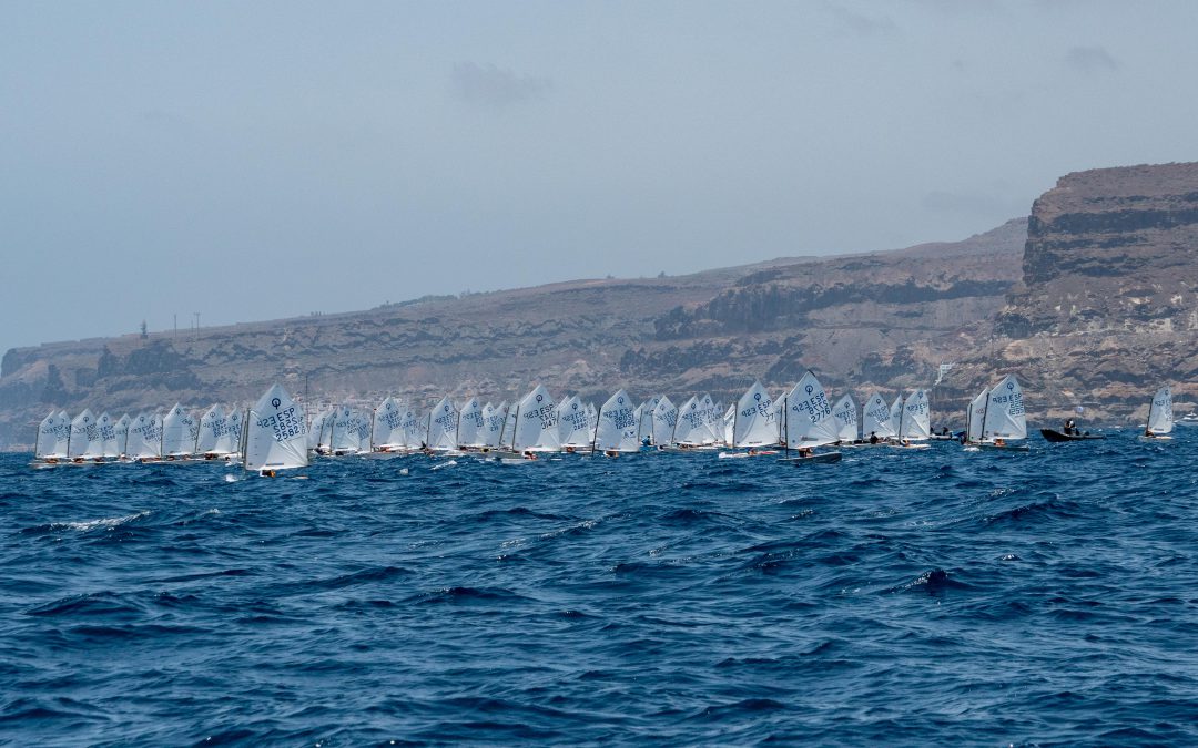 Notables resultados de los regatistas del Club de Mar Radazul en el Campeonato de Canarias de Optimist
