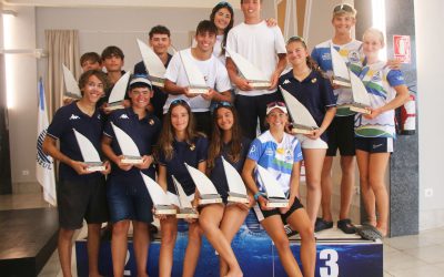 Diego Lorenzo, Caballero, Saavedra, Krivosheev, Carla Lorenzo, Amador y Del Rosario, ganadores del Insular de ILCA