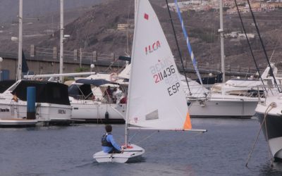 Pablo Sánchez, a la regata selectiva de ILCA 4 de Lanzarote