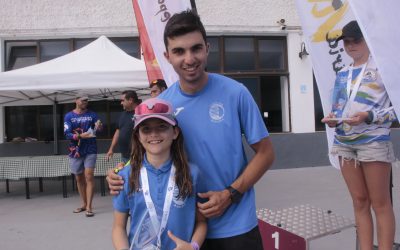 Nicolás Díaz y Paula Hinken, podio en la Copa Cabildo de Optimist C