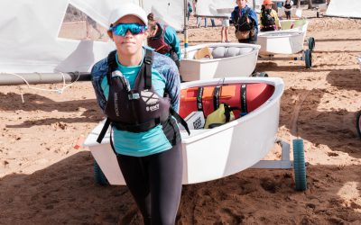 Julia Bazán, en la Euromarina Optimist Torrevieja